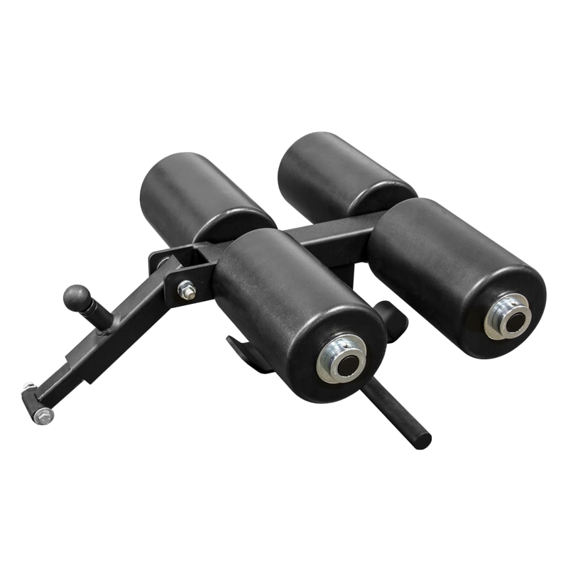 Reverse hyper shop power rack attachment